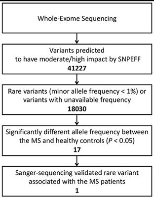 Novel Variants Identified in Multiple Sclerosis Patients From Southern China